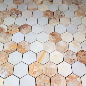 Danae Opalo 3" Hex Mosaic
