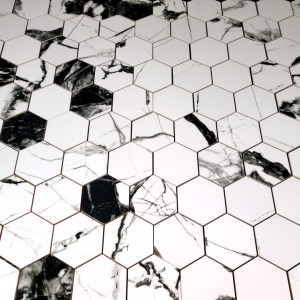 Iceberg White 3" Hex Mosaic