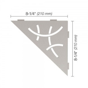 Curve Triangle Greige Shelf