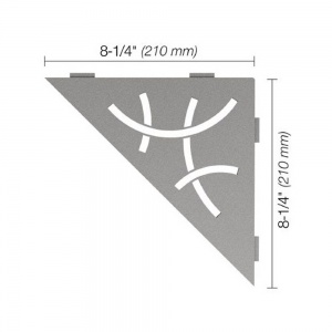 Curve Triangle Stone Grey Shelf