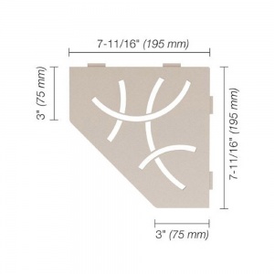 Curve Pentagonal Cream Shelf